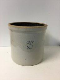 Antique 3 Gallon Crock