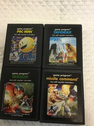 Lot Of 4 Vintage Video Games Untested (Atari Activision)