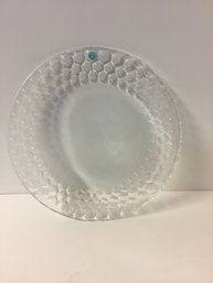 12.5 Inch Tiffany  Crystal Platter