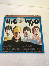 Best Of The Who Vinyl Album Untested
