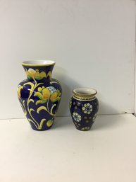 2 Vase Lot As Pictured