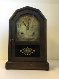 14 Inch Tall New Haven Mantle Clock Untested