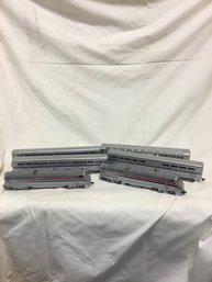 Lot Amtrak Locomotive And Cars Untested