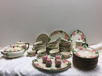 Stunning 70 Pieces Franciscan Vintage Desert Rose China