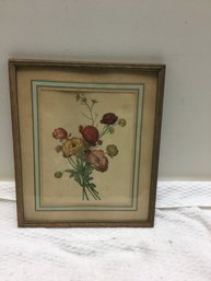 12x14 Print Vintage Framed Print Yellowing And Staining