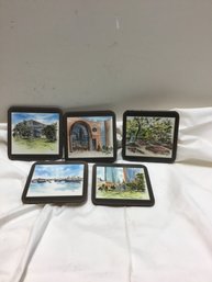 Lot Of 5 Vintage. Coasters