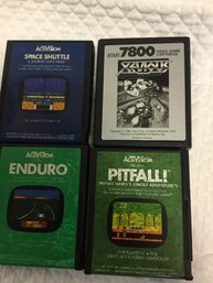 Lot Of 4 Vintage Video Games Untested (Atari Activision)