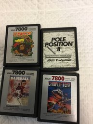 Lot Of 4 Vintage Video Games Untested (Atari Activision)