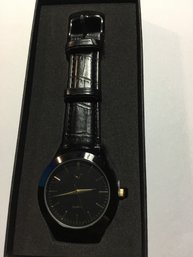 American Eagle Black Dial Wristwatch In Box Untested