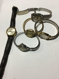 Lot Of 5 Vintage Watches Untested