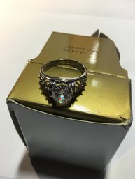 Vintage Avon Cubic Zirconia Size 8 Ring New In Box