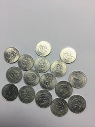 Algerian  Coin Lot As Pictured