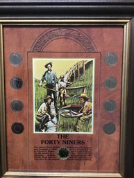 The  Forty Niners Liberty Head Nickel Collection As Pictured Framed