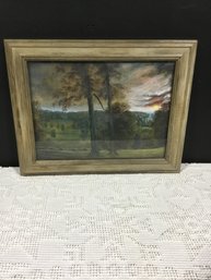 Framed Oil On Board J M Forbes 18x15