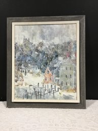 Oil On Canvas Signed J O Payne 25x29 Overall