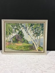 Oil On Board Signed Edith R Abbot 18x14 Overall