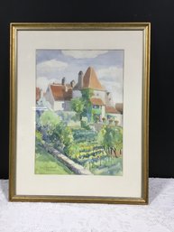 Amy Pleadwell Framed Watercolor 29x23 Overall