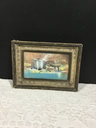 Tabletop Still Life Framed Signed June Jones Behind Glass 17x13 Overall