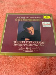 Beethoven/ Karajan/ Berlin 1963: Complete 9 Symphonies 5 CD Box Set Unopened