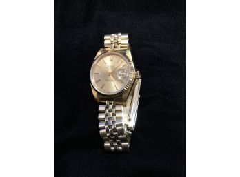 Beautiful Gold Rolex Datejust Vintage Mens Watch