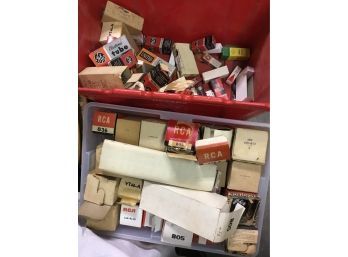 Lot Of Vintage Untested Radio Tubes