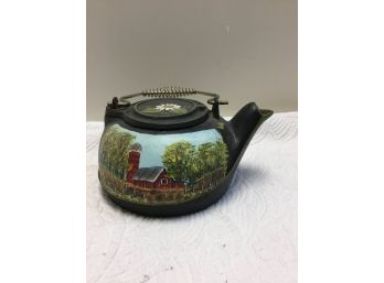 Decorative Cast Iron Tea Pot